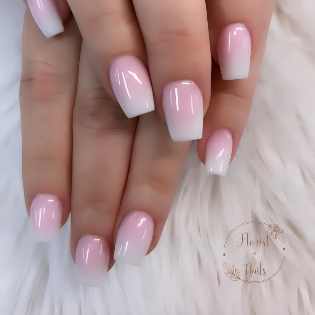 nails with white design