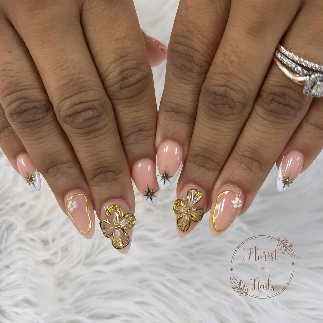 Nails with design