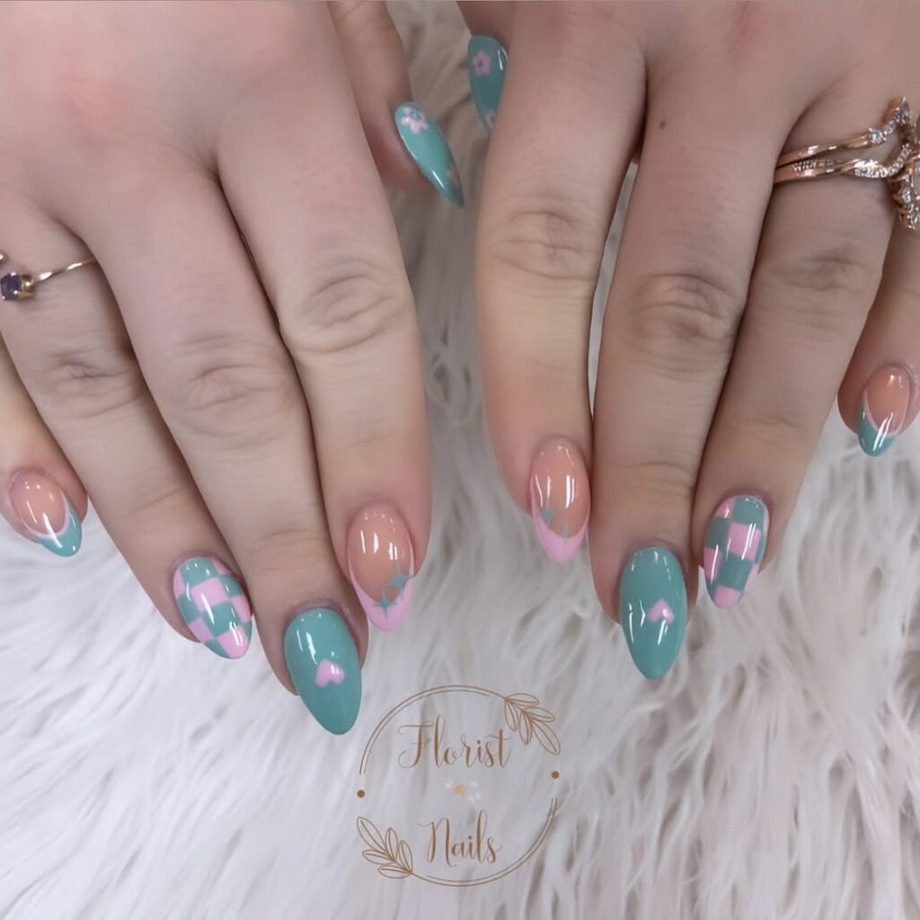 Nails with design